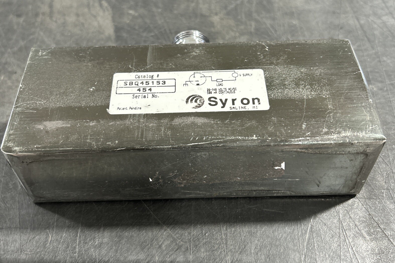 Syron SBQ45153 Sensor – 20-140 Volts 500 mA Range 50-100 Degrees – *New No Box*