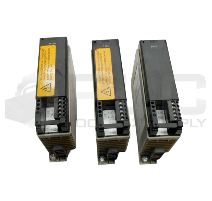 LOT OF 3 AEG MODICON AS-P120-000 POWER SUPPLY 115-230VAC 1.0A 042403424