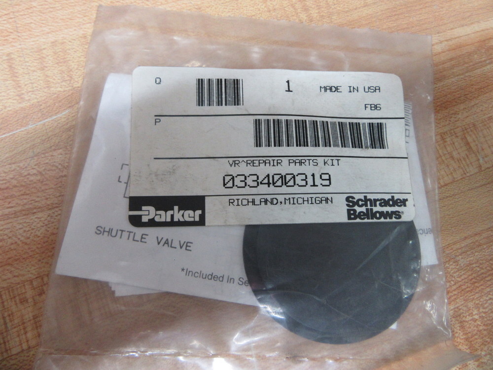 Parker 033400319 VR Repair Parts Kit (Pack of 3)