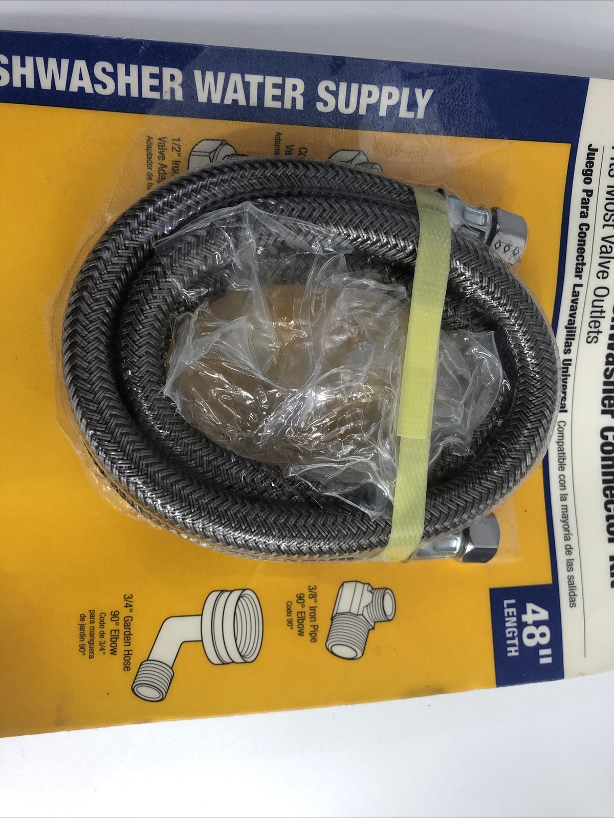 Brass Craft Universal Dishwasher Connector Kit 48″ NEW OPEN PACKAGE