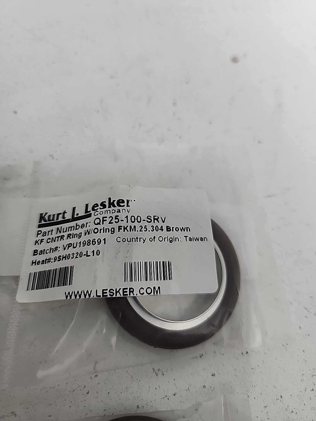 Kurt J Lesker QF25-100-SRV Centering Ring (LOT OF 4) **NOS**