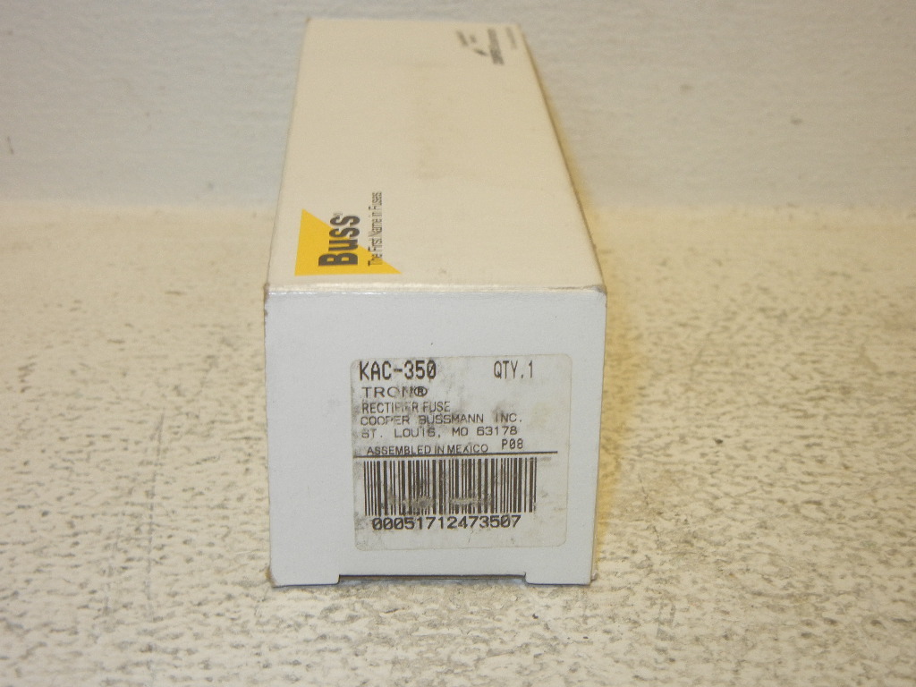 COOPER BUSSMANN KAC-350 NEW 350A TRON RECTIFIER FUSE 600V KAC350