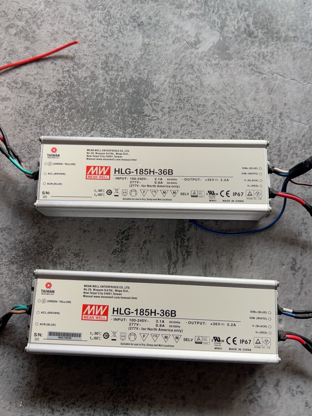 1P MW HLG-185H-36B 185W Accept counteroffer
