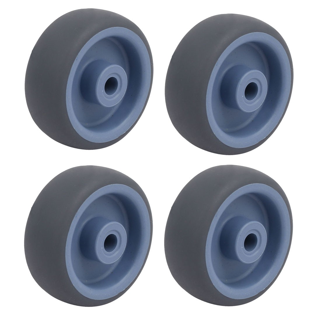 2-inch Diameter TPR Wheel 8mm Bore Trolley Caster Pulley Roller 4pcs