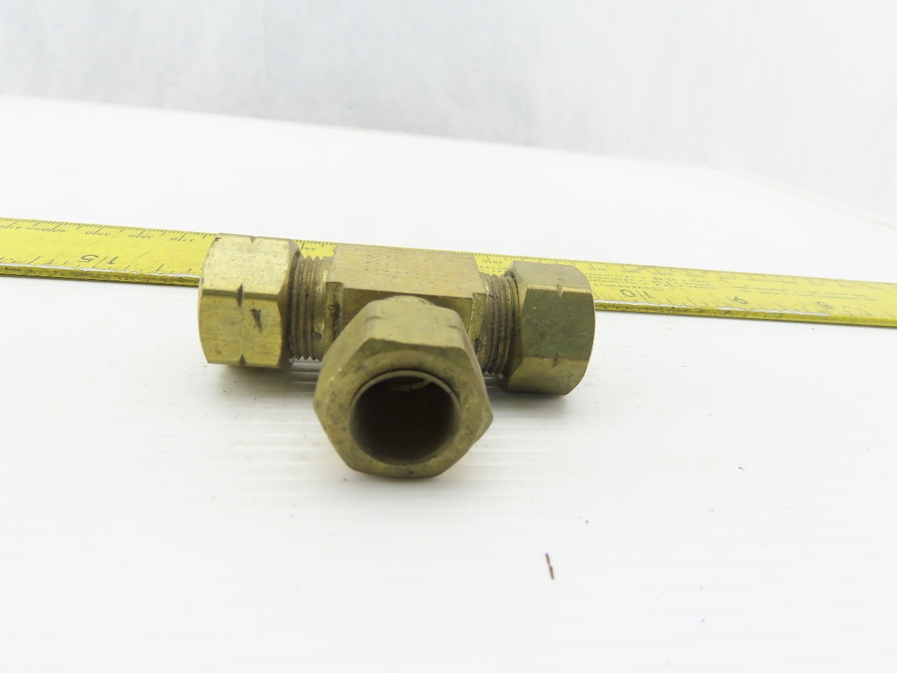 1/2″ Tube OD Brass Compression Union Tee Lot Of 5