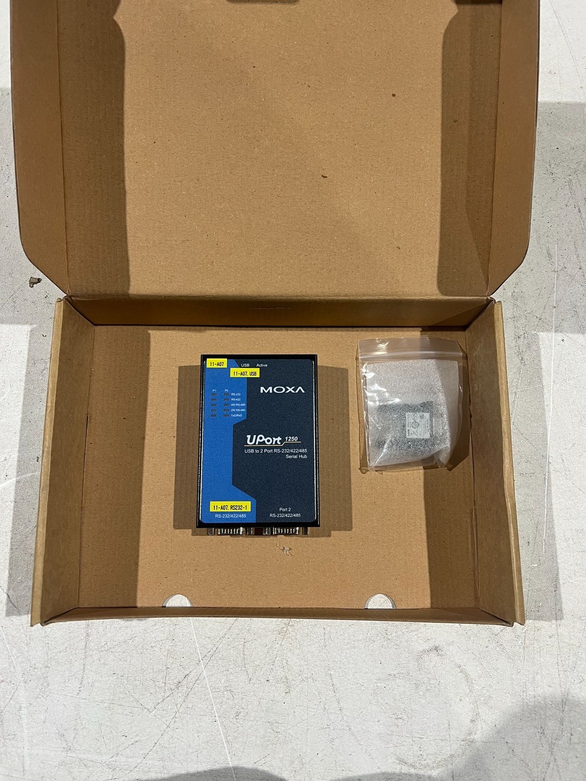 MOXA UPort 1250 USB to 2-Port RS-232/422/485 Serial Hub NEW