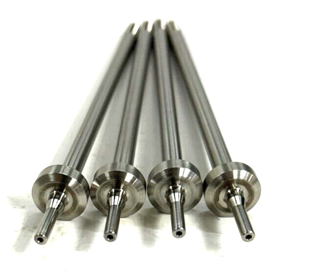 WATERJET HIGH PRESSURE TUBE NIPPLE (LOT OF 4) 1/4″-28 UNF LH 4-5/8 NIPPLE LENGTH