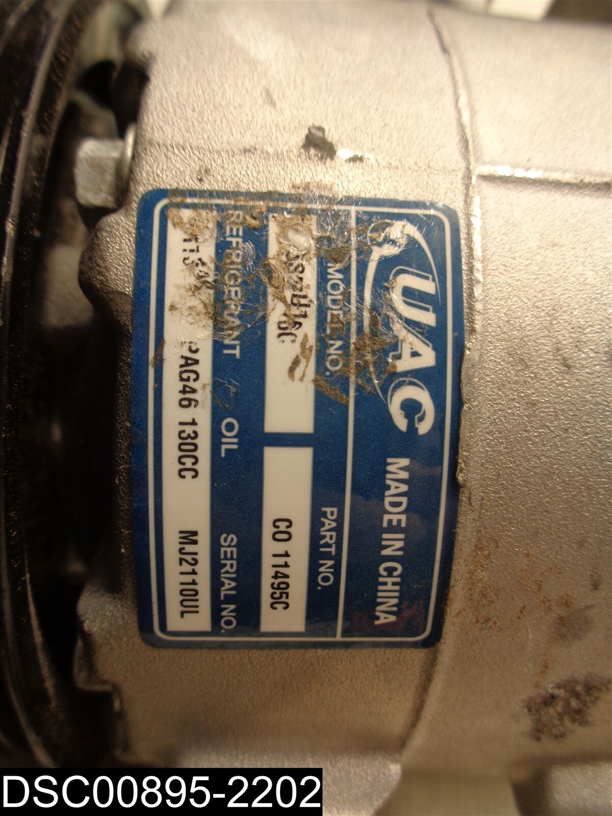 CO11495C UAC HVAC AC Compressor Assembly