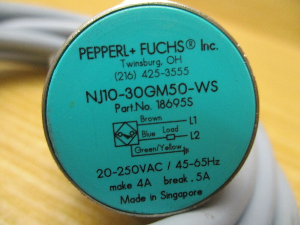 Pepperl + Fuchs NJ10-30GM50-WS Proximity Sensor 18695S