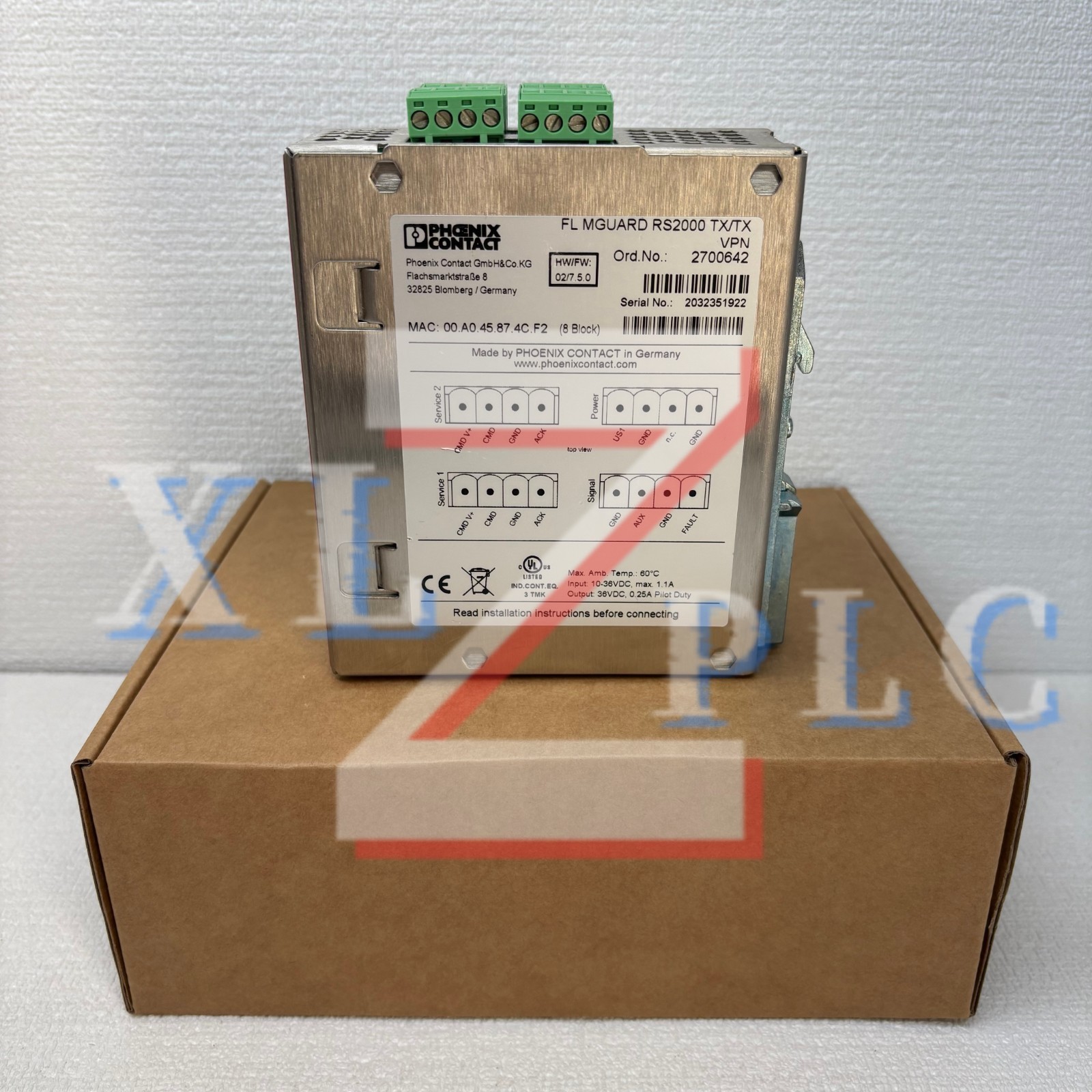 1PCS New Phoenix 2700642 FL MGUARD RS2000 TX/TX VPN industrial switch In Box*