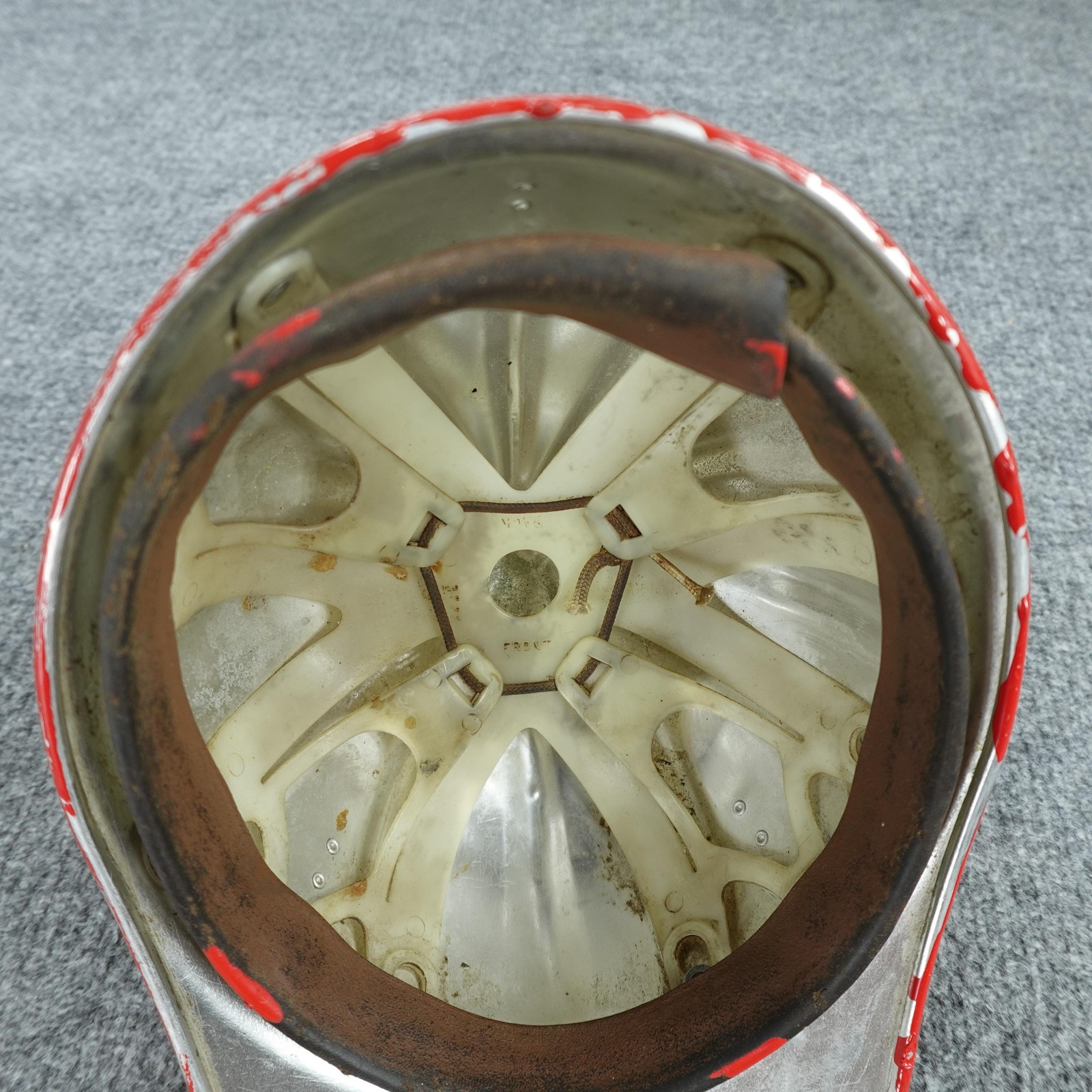 Aluminium Hard Hat Fibre-Metal SuperLite Helmet Red Government Embossed USA
