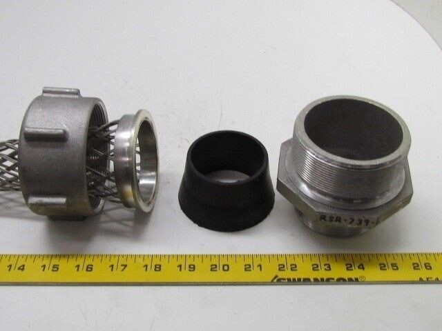 Tuff-Seal RSR-739-E Cord Grip Mesh Strain Relief 2-1/2″NPT 2.312-2.438″ Range