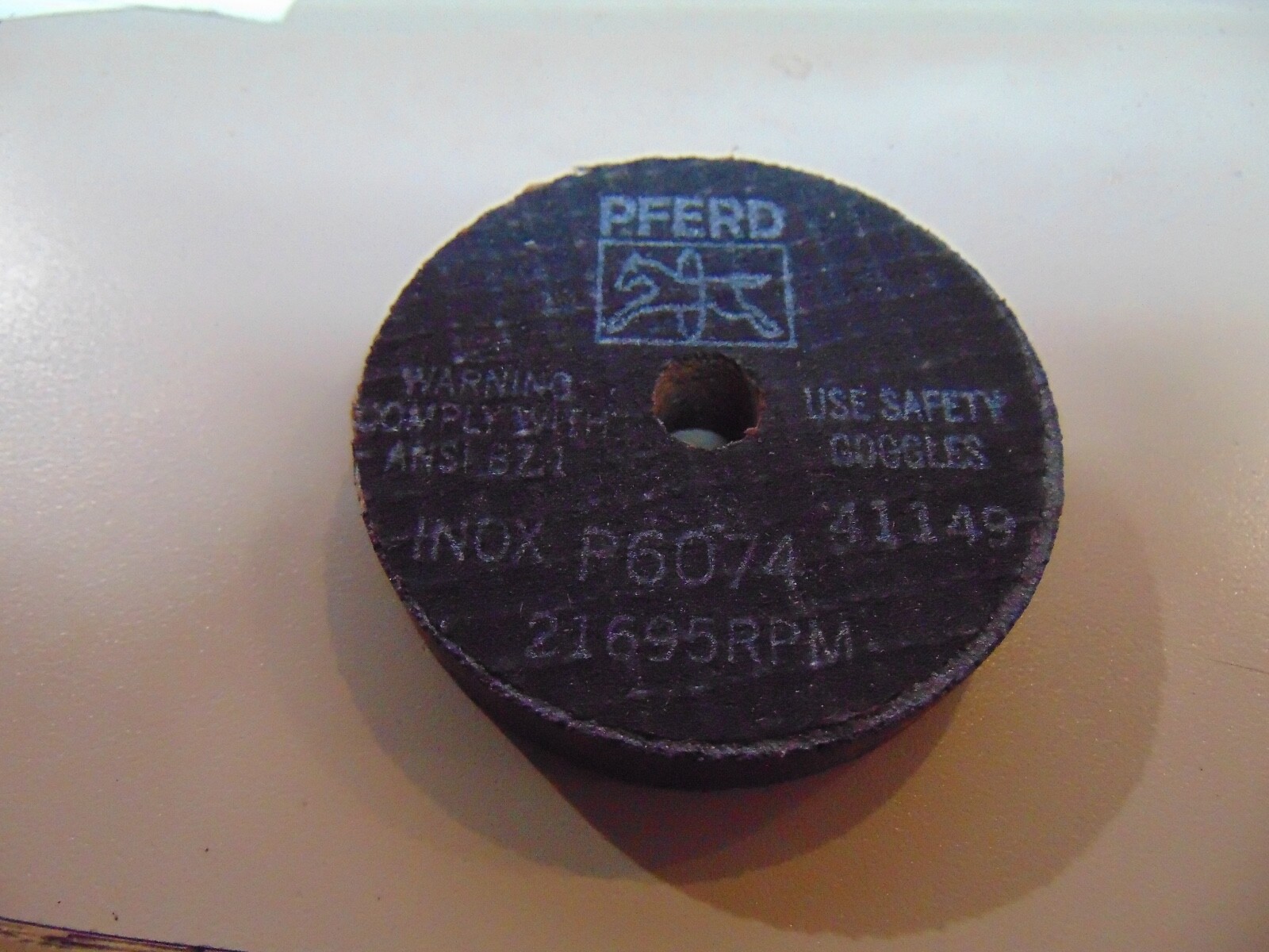 5 pack Pferd 41149 INOX P6074 type 1 24 grit 2 1/2x 2 1/2 x 3/ 8″ Abrasive Wheel