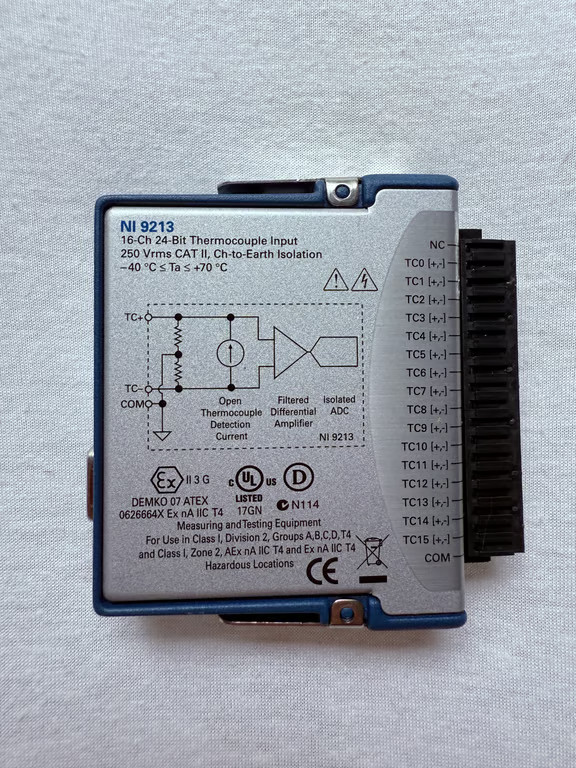 National Instruments NI 9213 16-Ch 24-Bit Thermocouple Input C Series Module