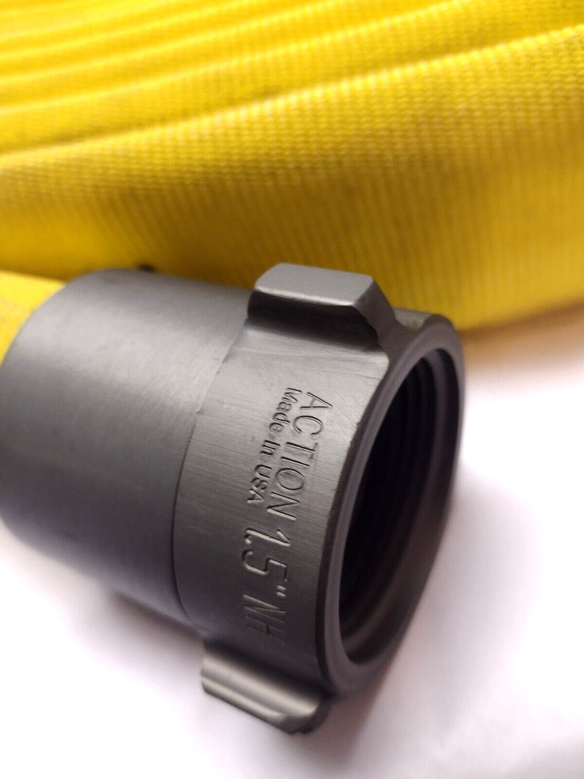 FireEquip 600 Standpipe Firehose 1-1/2 x 50, Yellow 1.5 Inch x 50 Feet