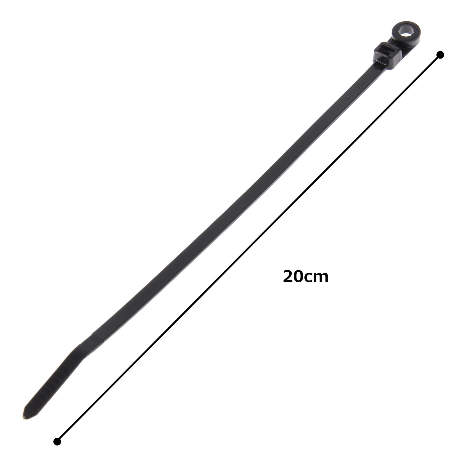 PANDUIT Screw-Mounted Nylon Cable Ties, Weather-Resistant Black, PLC3S-S10-C0