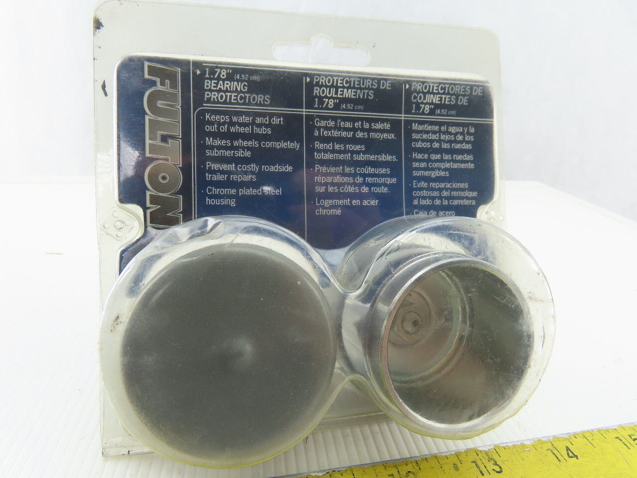 Fulton F3430 1.78″ Trailer Wheel Bearing Protector Chrome Plated Cover