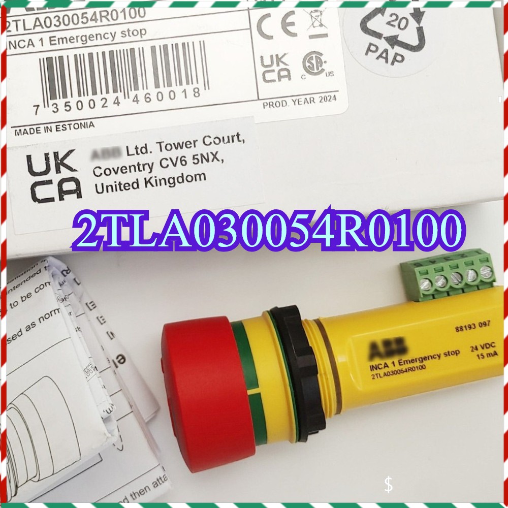 1PCS New ABB INCA 1 2TLA030054R0100 Emergency Stop Button Free Delivery