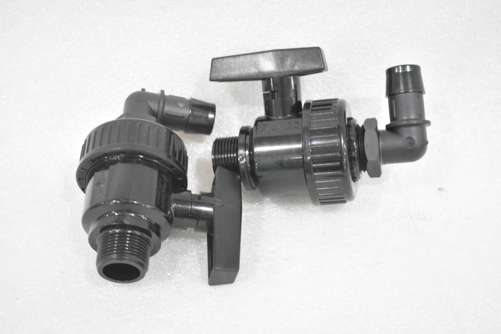 TECNO PLASTIC D25-3/4″ PN 16 DN20 PVC SHUT OFF VALVE ( LOT OF 2 )