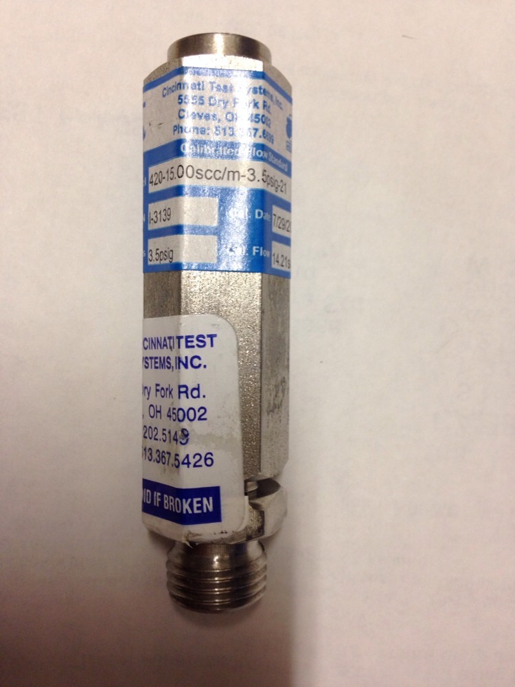 Cincinnati TEST SYSTEMS 420-15.00scc/m-3.5psig-21, EX0I3139, EX0I3135, Lot Of 4