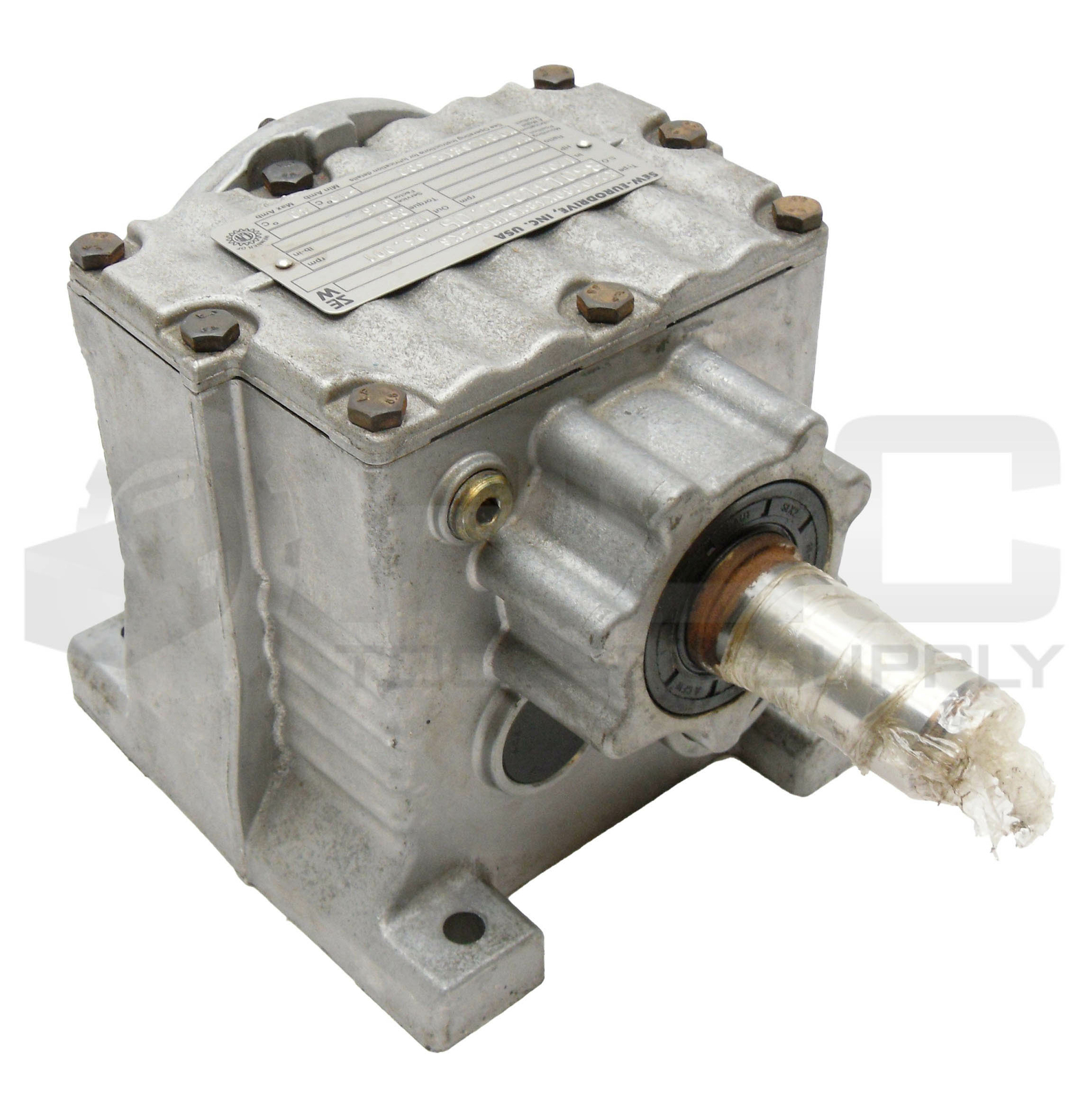 SEW EURODRIVE R27DT80K4BMG1HRZ-KS GEAR BOX RPM IN 1700 OUT 143 TORQUE 330