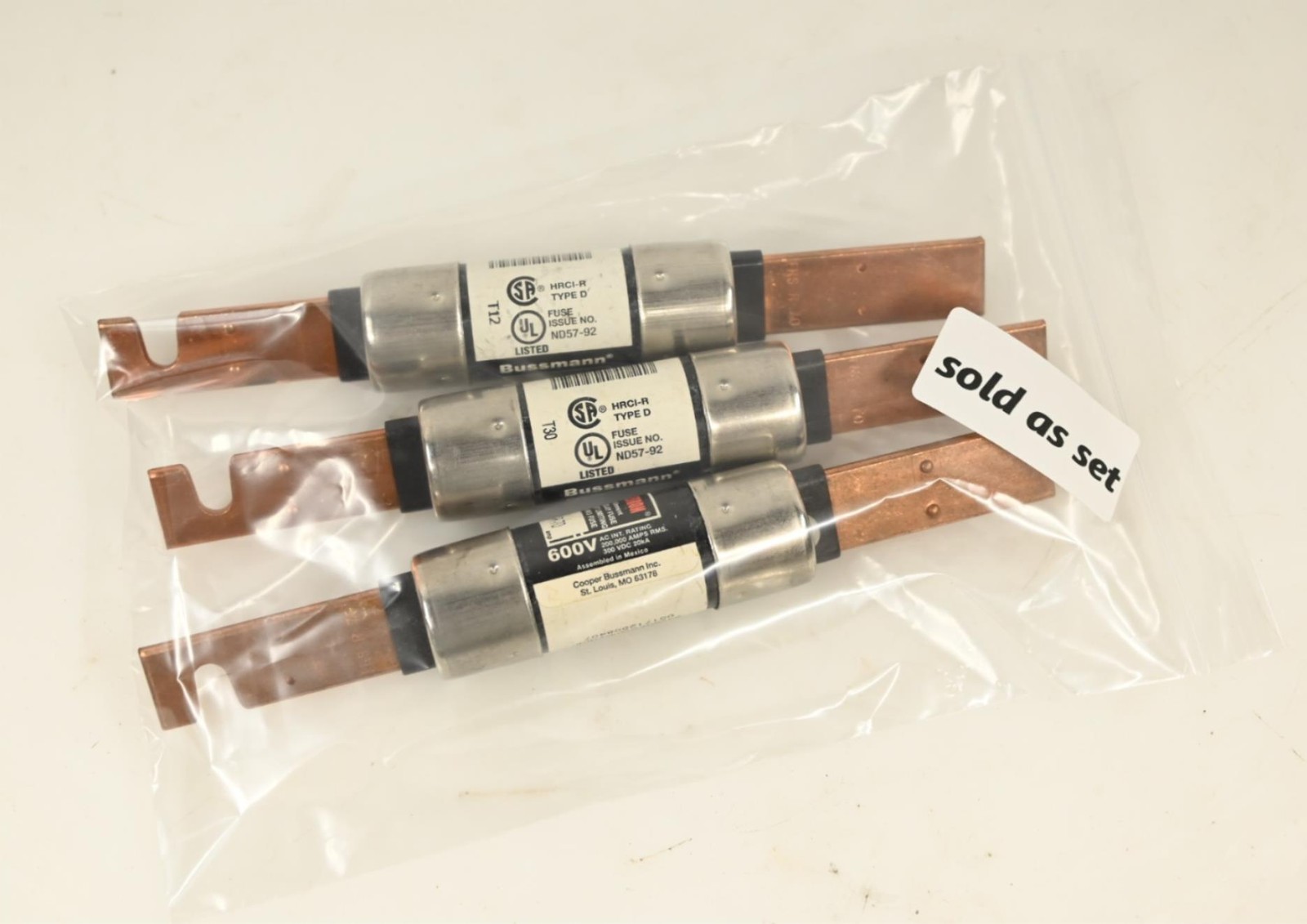 Bussmann HRCI-R Fuseholder Type D, 600V, PK 3