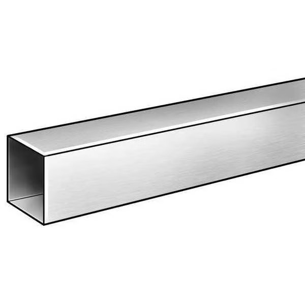 Zoro Select TS2X.120-72 Tubing, Sq, 1015 LCS, 2 OD x1/8 In T, 6 Ft L