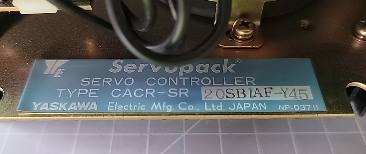 YASKAWA SERVOPACK SERVO CONTROLLER CACR-SR20SB1AF-Y45