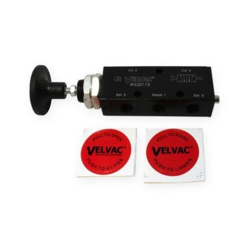 Velvac 320175 Four-Way Push/Pull Valve (5) 1/4″-18 FPT Ports
