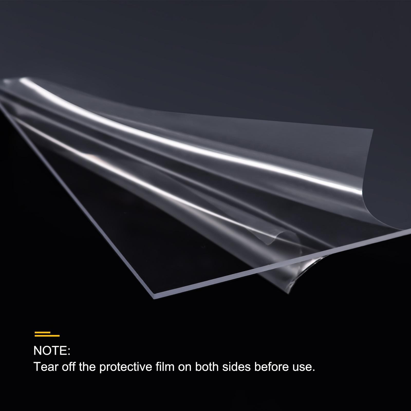 10pcs Clear Plastic Sheet 5×7” for Picture Frame, Crafts 0.02” Thick