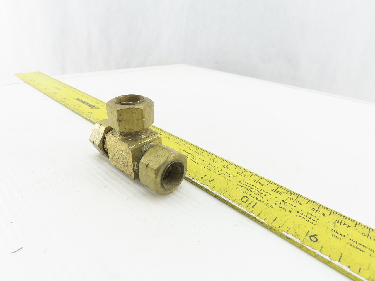 1/2″ Tube OD Brass Compression Union Tee Lot Of 5