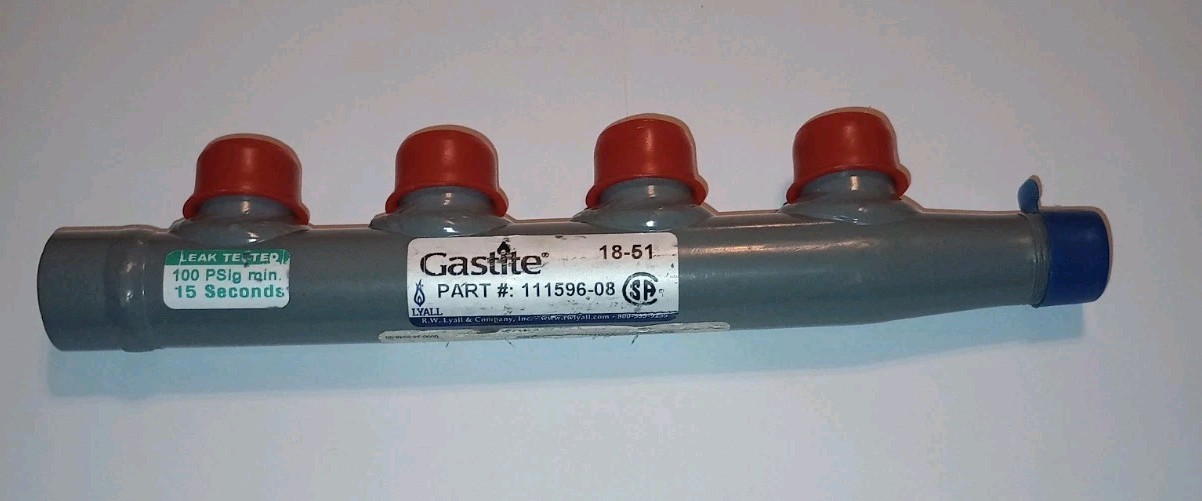 GASTITE 111596-08, MULTI-PORT MANIFOLD, 1/2″ INLET, 3/4″ PORTS & OUTLET