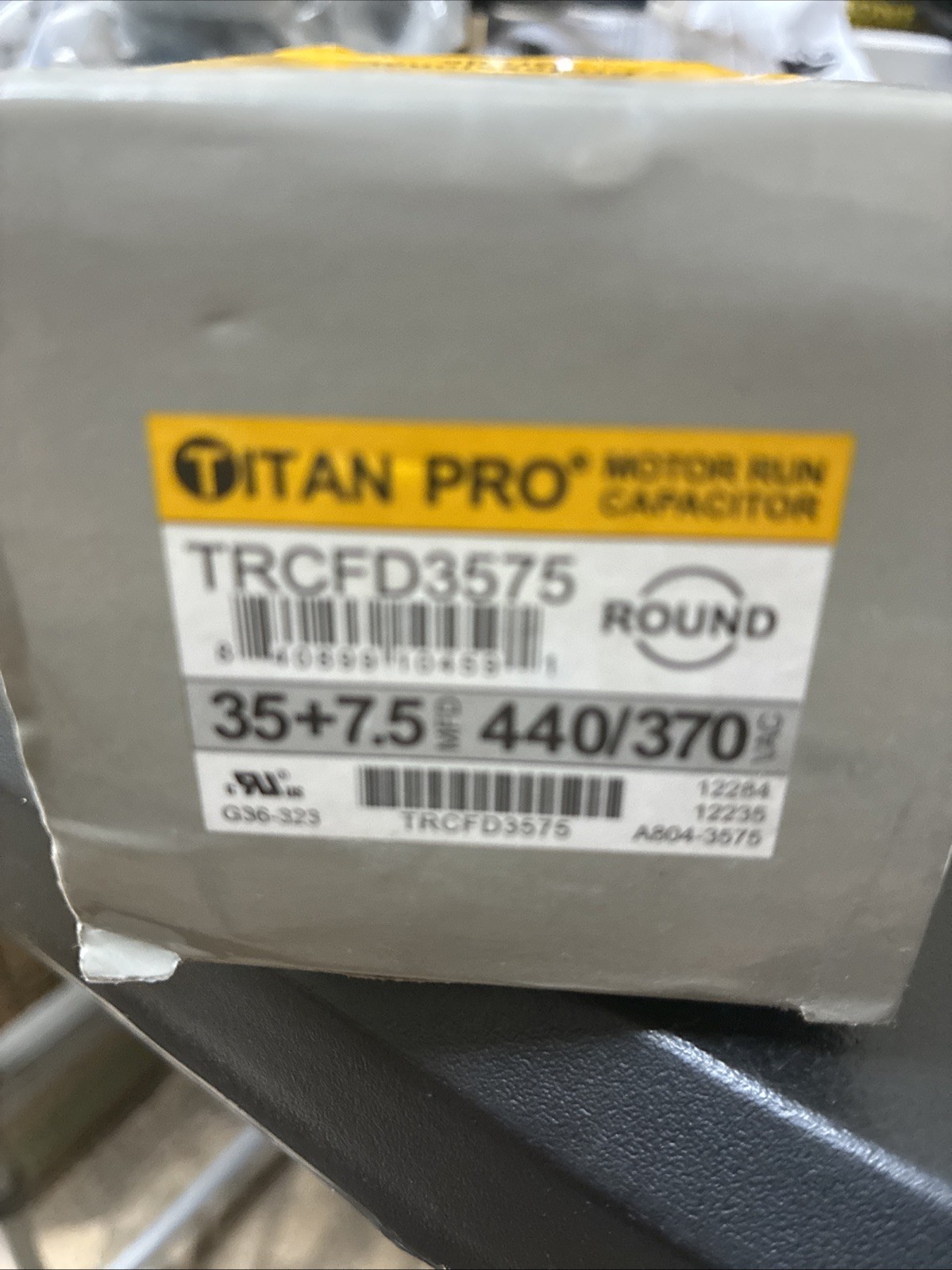 Packard TRCFD3575 Titan 440/370-Volt 35+7.5 MFD Pro Run Capacitor Round
