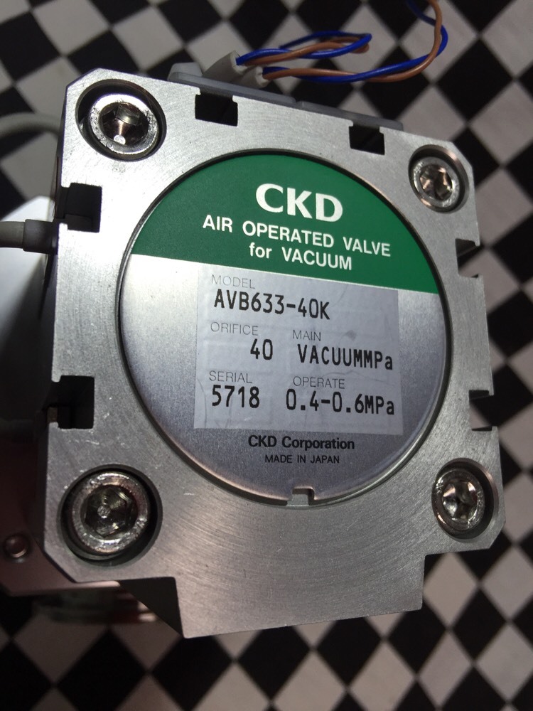 CKD Angle Valve KF40, AVB633-40K & CKD T2V, AVB63340K, LOT OF 2, Shipsameday