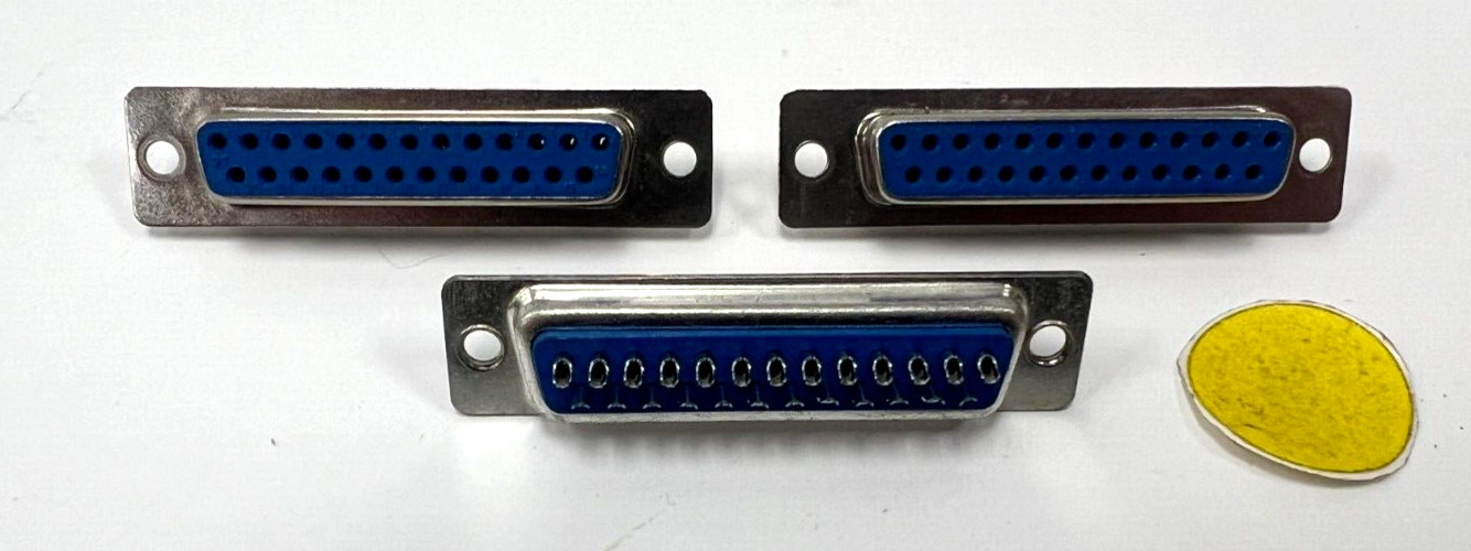UXCELL D-SUB CONNECTOR DB25 FEMALE SOCKET 25-PIN *** LOT OF 3 ***