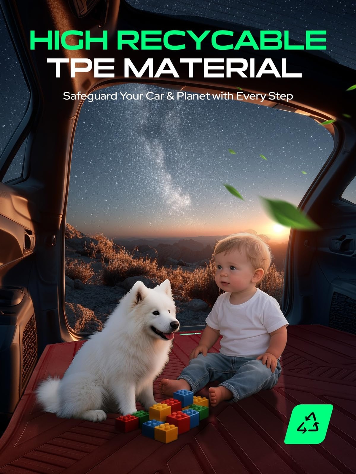 YHTAUTO Cargo Liners Compatible with Tesla Model Y Juniper 2025 2026, TPE Flo…