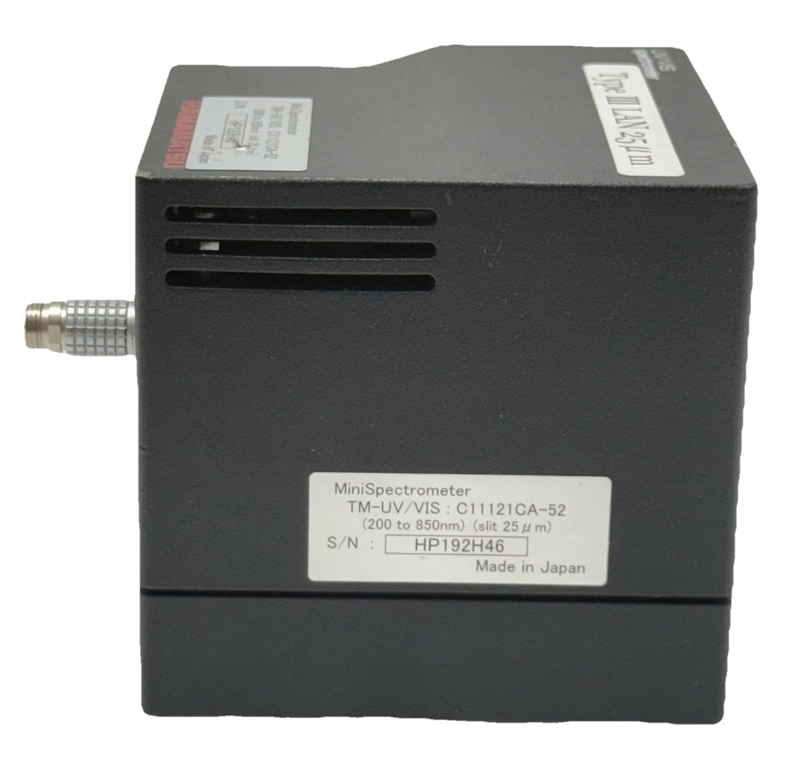Hamamatsu MiniSpectrometer TM-UV/VIS C11121CA-52