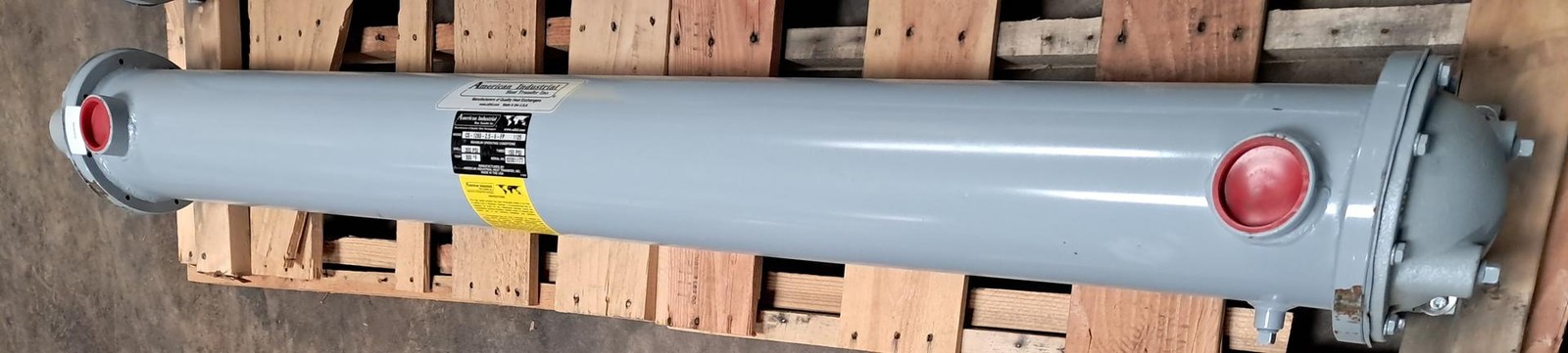 American Industries CS-1260-2.5-6-FP Heat Exchanger 300-PSI Shell, 150-PSI Tubes