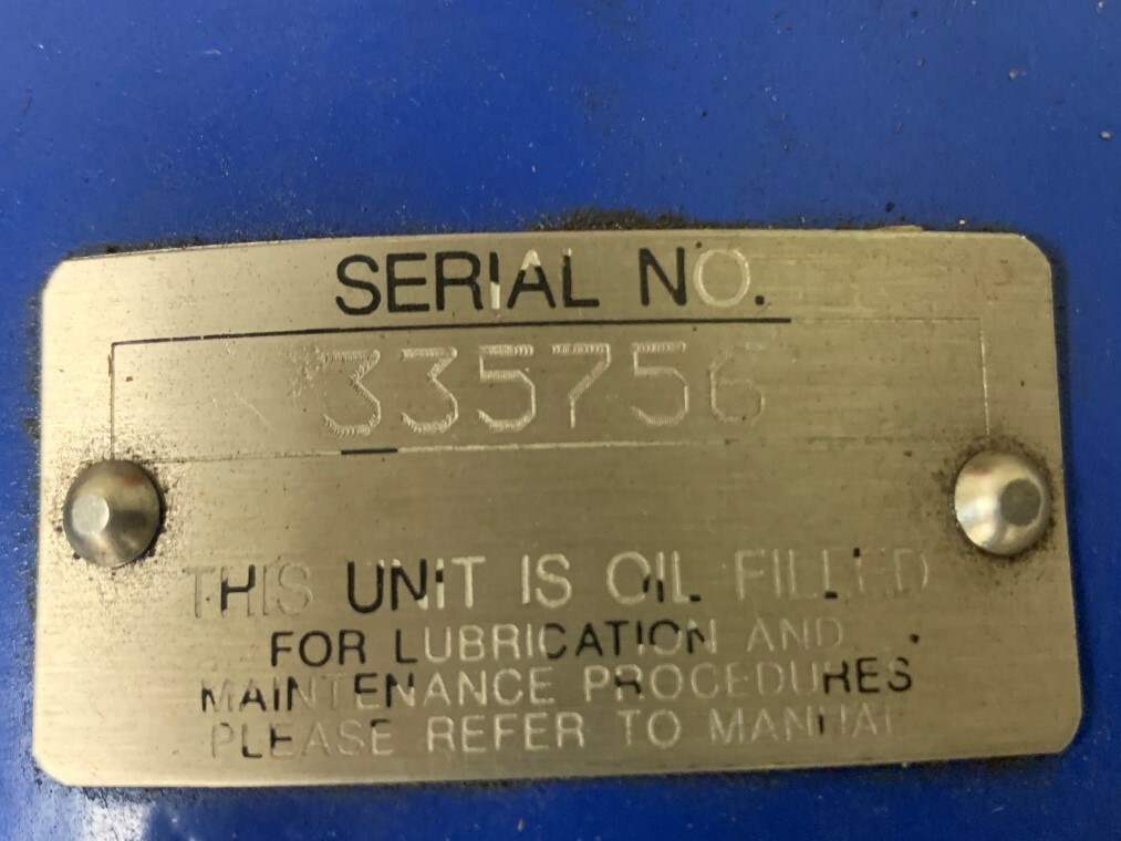 Lobeflo SR/2/018/LS/3A Positive Displacement Pump w/ Motor and Gear Reducer