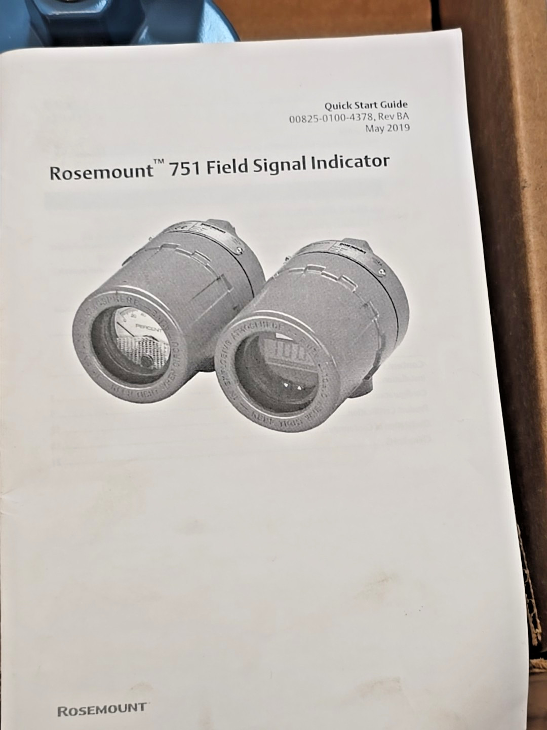 EMERSON ROSEMOUNT 751AM4E5BBT FIELD SIGNAL INDICATOR 4-20 mA OUTPUT w bracket