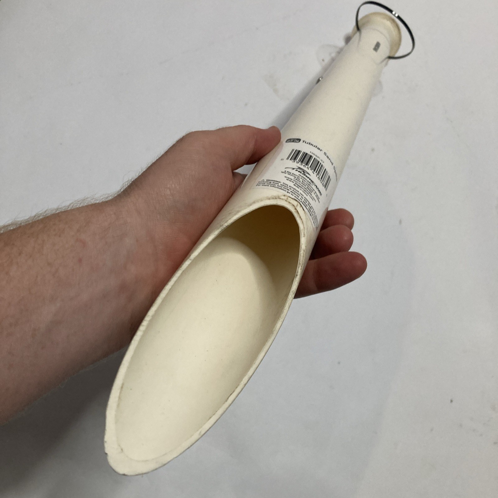 Hurricane Tubular Sand Spike, 27″, White