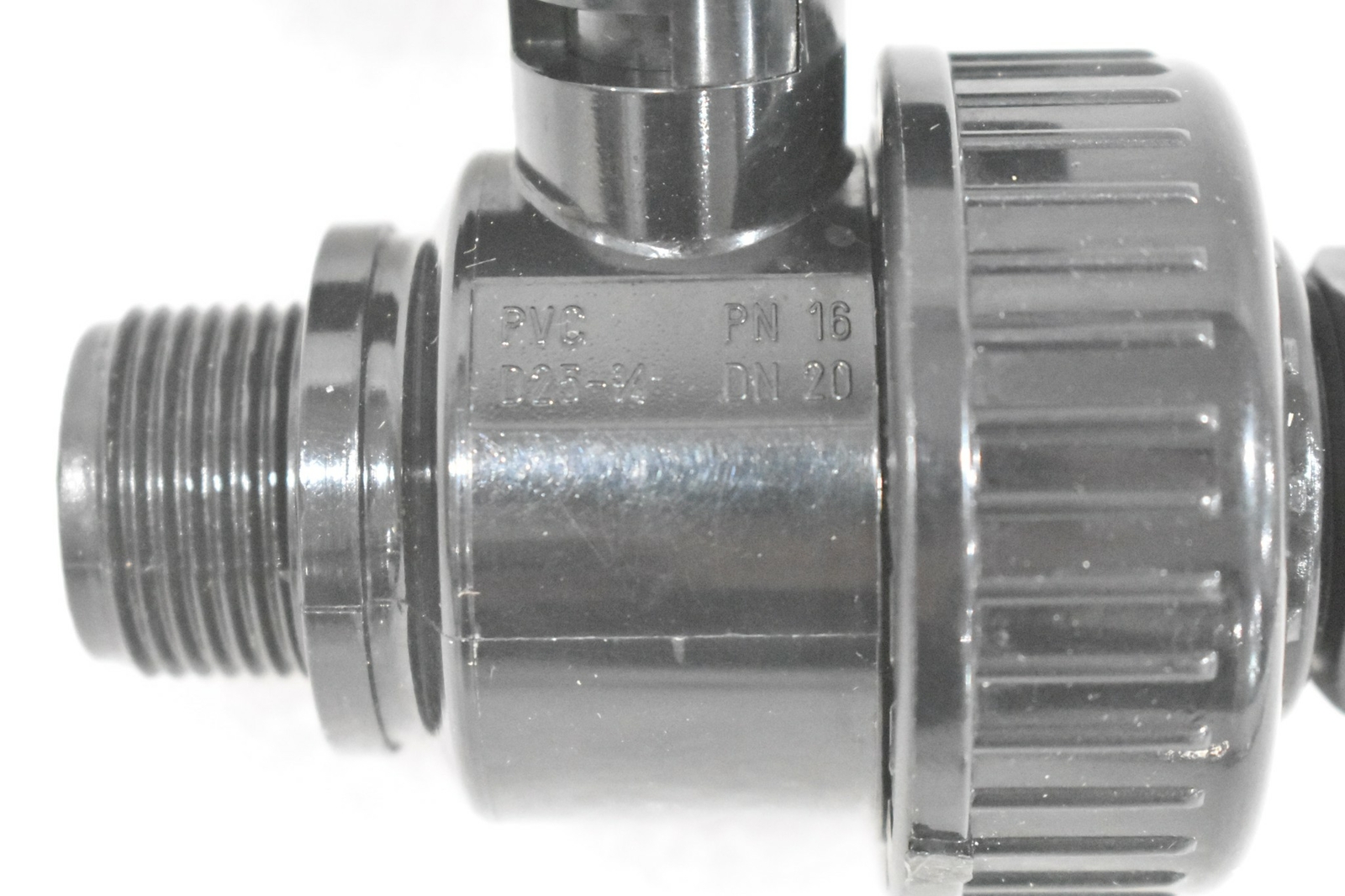 TECNO PLASTIC D25-3/4″ PN 16 DN20 PVC SHUT OFF VALVE ( LOT OF 2 )