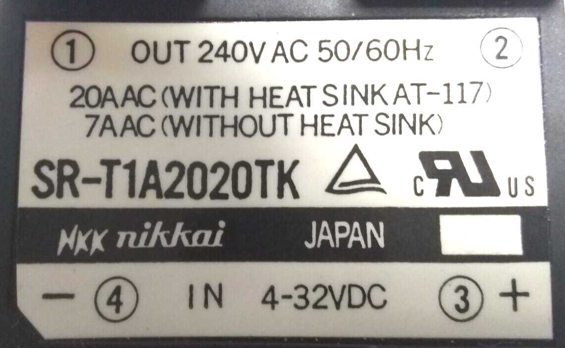 Nikkai SR-T1A2020TK Solid-State Relay (SSR)