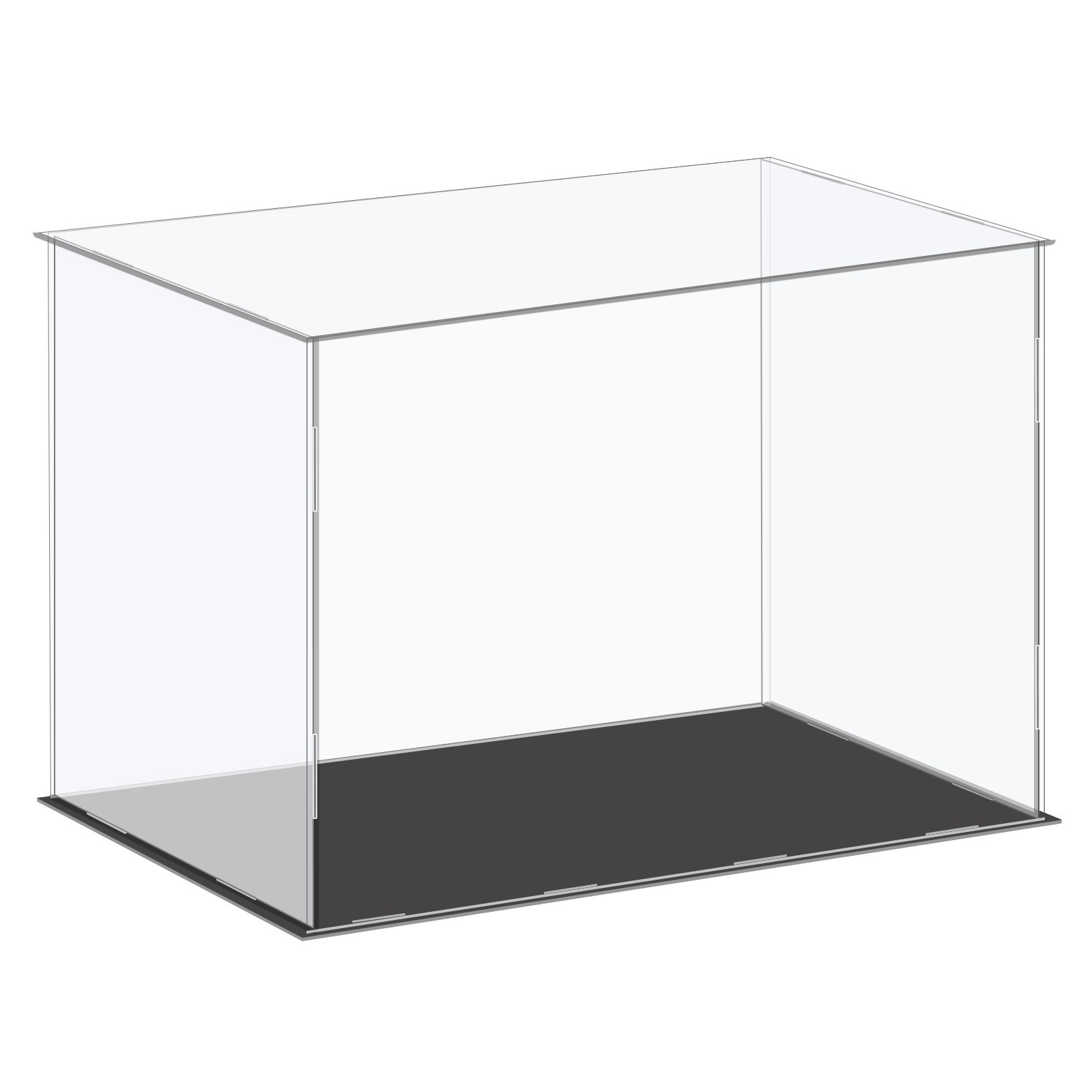 Acrylic Display Case Plastic Box Cube Storage Box Clear 41x21x25.5cm