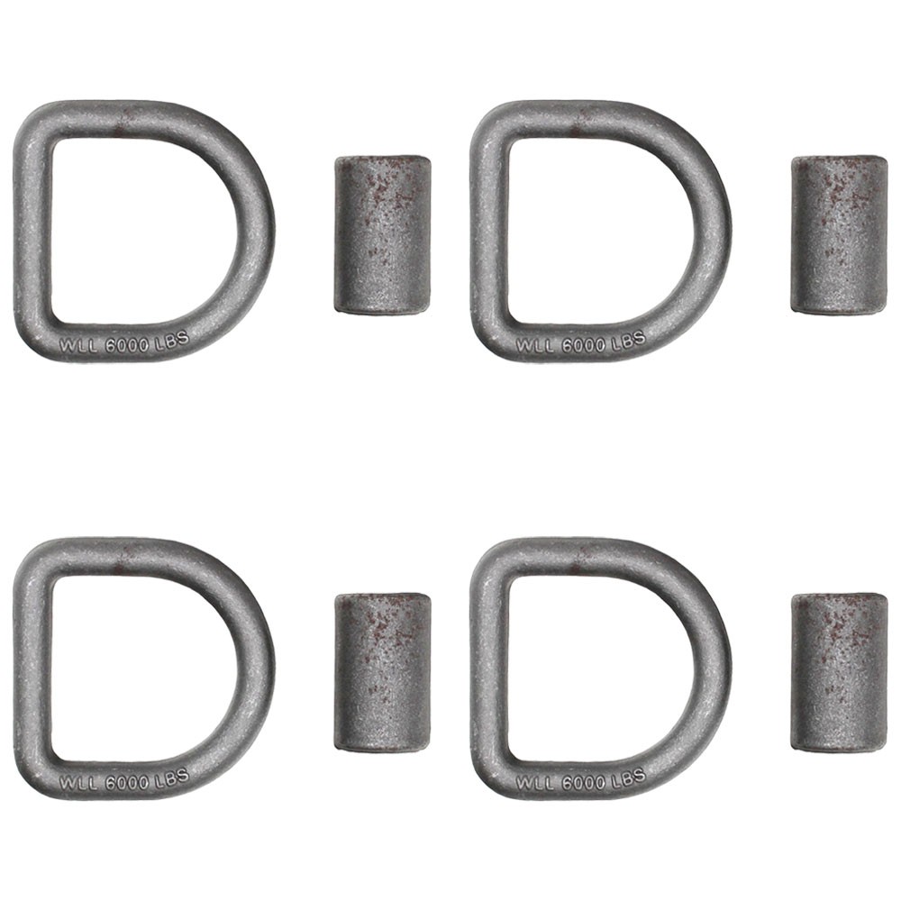 N/A Qty 4: 5/8″ Weld On D-Ring Fits Universal Products Universal Fit