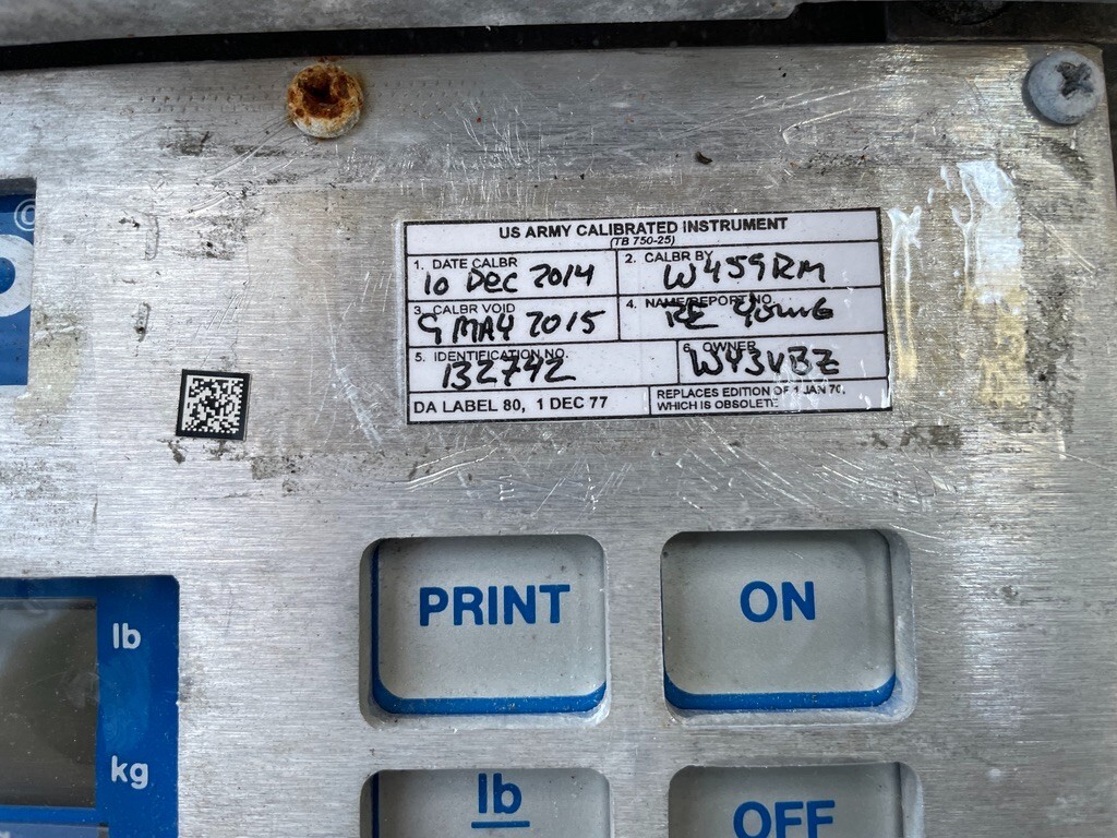 Intercomp PT300 Wheel Load 25,000 Portable Truck Scale *NO POWER* 100128-M