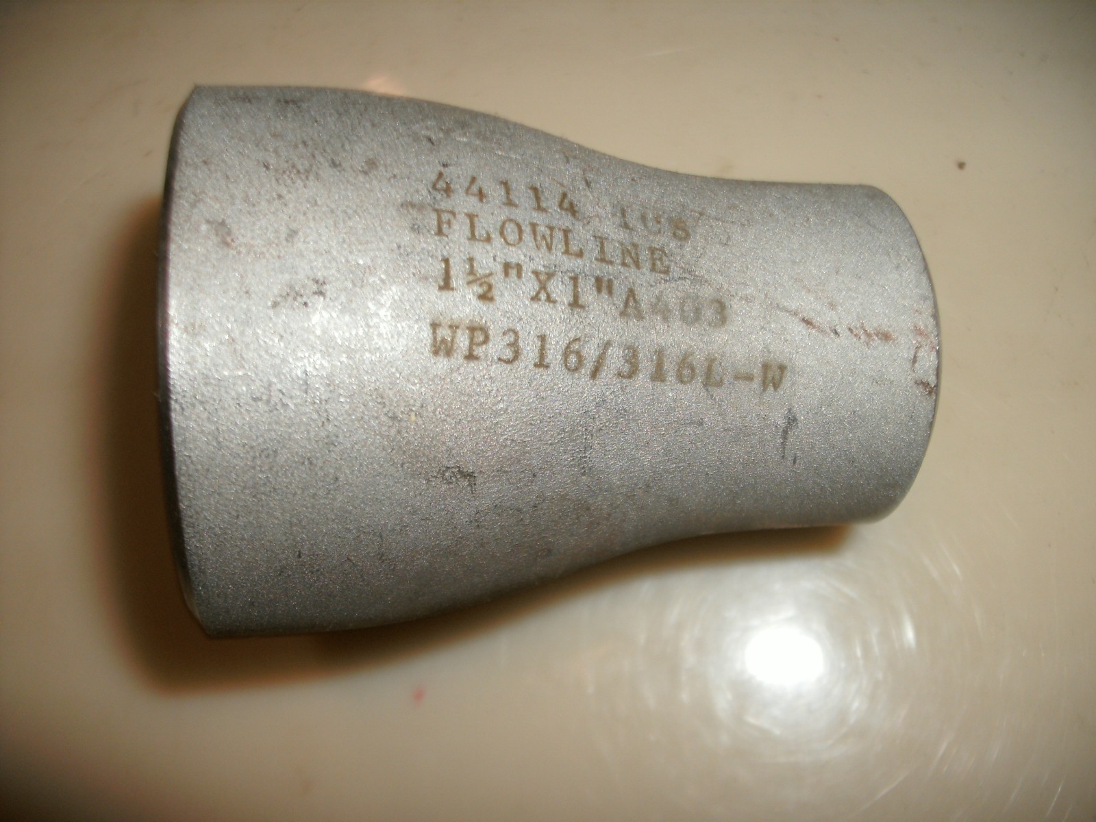 STAINLESS STEEL 316l 1-1/2″ X 1″ CONCENTRIC REDUCER SCH 10S BUTT WELD