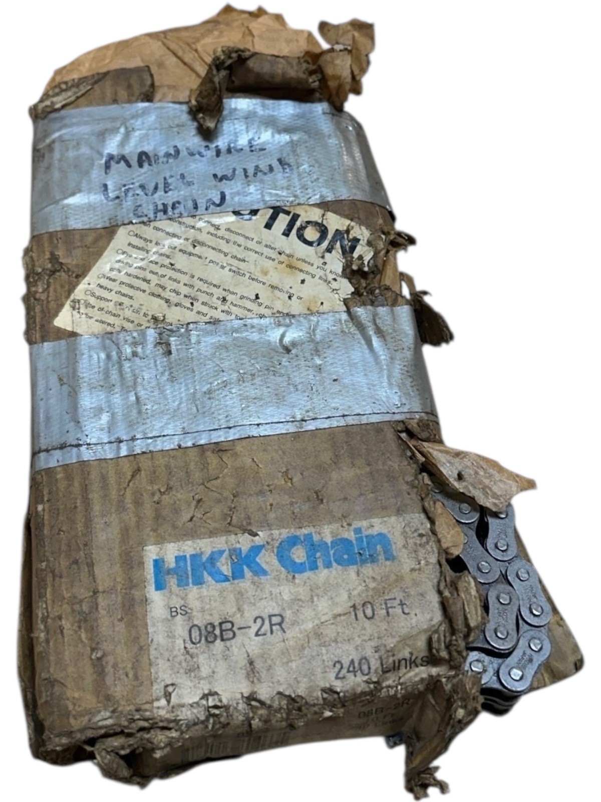 New HKK Chain 08B-2R, 240 Links 10ft Roller Chain **SALE**