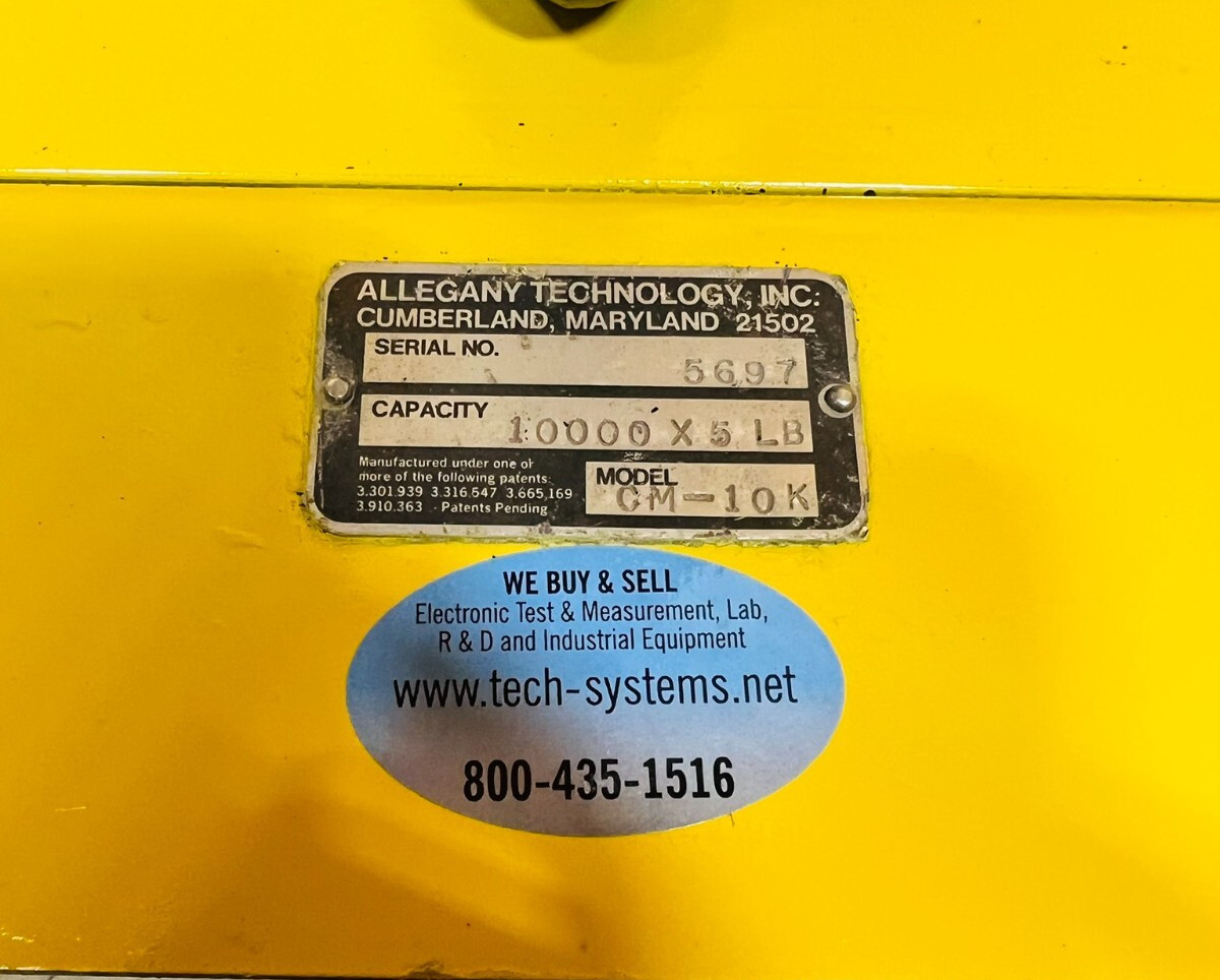 Allegany Technology CM-10K 10,000 lbs 5 Tons Checkmate Crane Scale Tested!