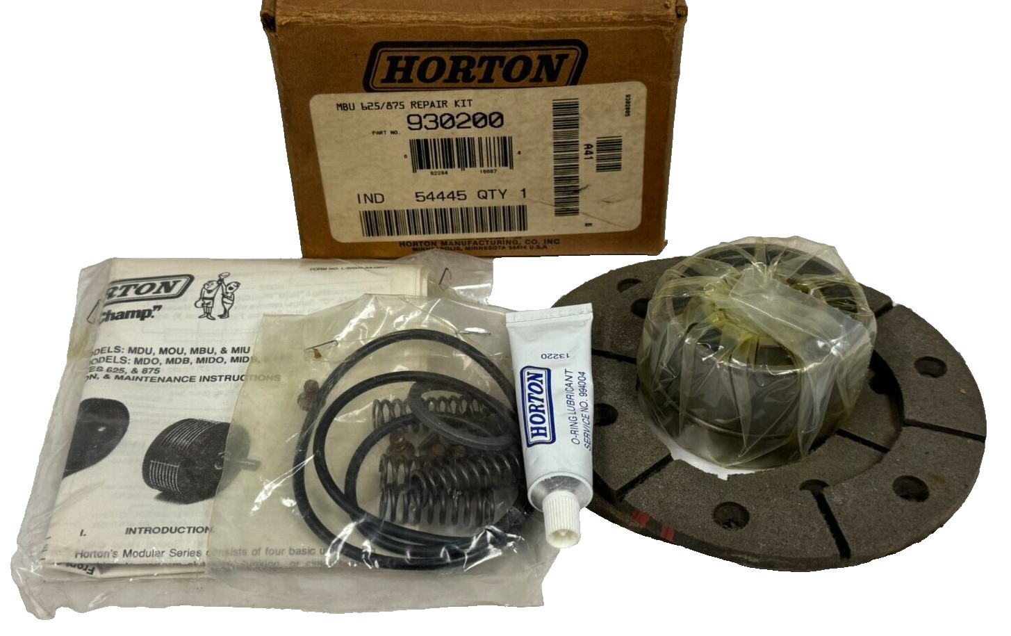 NEW HORTON 930200 MBU 625/875 REPAIR KIT